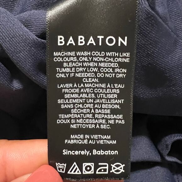 Aritzia Babaton Contour Women's‎ Ruched Racer Sleeveless Mini Dress Size S - Picture 10 of 11